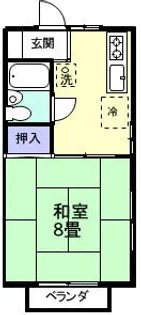 ヒーロ和野【1階】の間取り