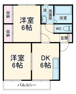 サンキャッスルA棟【2階】の間取り