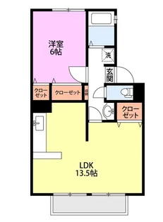 クオリティ加賀AB【1階】の間取り