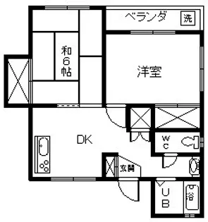 ラブリー富竹【3階】の間取り