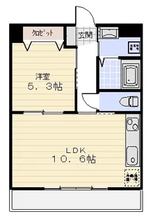 塔世西裏MSビル【3階】の間取り