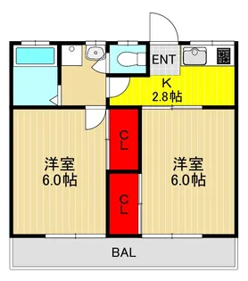 埼玉県川口市青木1【アパート】の間取り