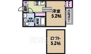 ハーモニーテラス広住町【1階】の間取り