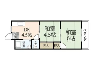 向井コーポ【3階】の間取り