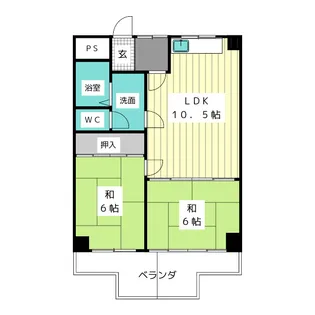 オークヒルズカナレ【7階】の間取り