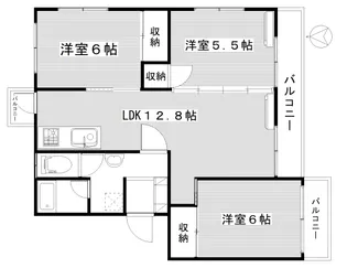 サンハイツ高井【4階】の間取り