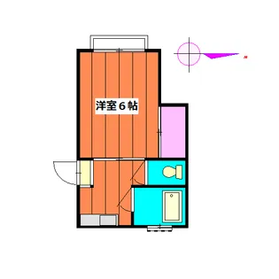 東京都杉並区阿佐谷南2【アパート】の間取り