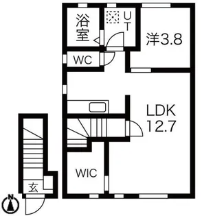 レトワールII A【2階】の間取り