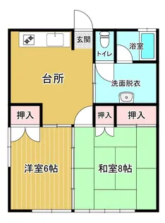 ダイワロイヤルハイツ【2階】の間取り