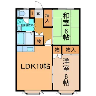 ピアーグリーン20【2階】の間取り