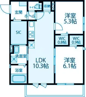 神奈川県川崎市高津区下野毛3【アパート】の間取り