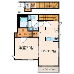 Aldebaran桜上水【2階】の間取り