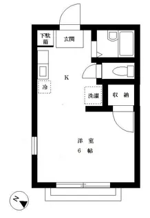 ハイホーム鳥海【1階】の間取り