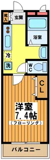 東京都調布市佐須町3【アパート】の間取り