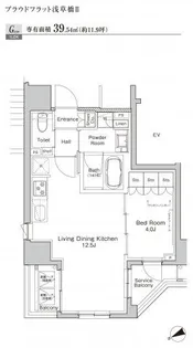 東京都台東区柳橋2【マンション】の間取り