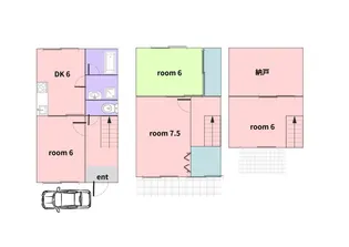 大阪府岸和田市藤井町1【一戸建】の間取り