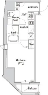 クレセント虎ノ門新橋【11階】の間取り