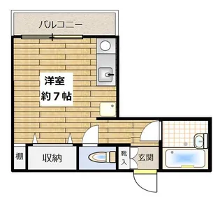 アンブロイドハイツ【1階】の間取り