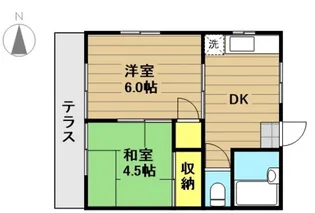 ウイングA【1階】の間取り