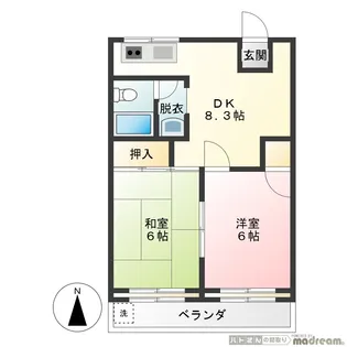 第2竹雪コーポ【3階】の間取り