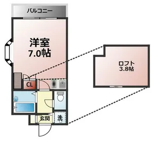 リズ春江【2階】の間取り