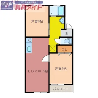 HILLS観音寺 WEST【2階】の間取り