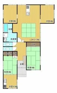 宮崎県宮崎市花殿町【一戸建】の間取り