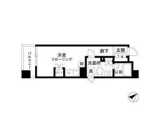 リーヴァ築地【2階】の間取り