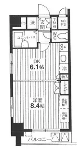 神奈川県横浜市中区弁天通6【マンション】の間取り