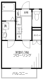 サンフォレスト【2階】の間取り