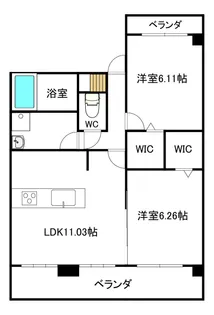 vivi長嶺南【2階】の間取り