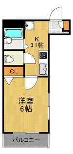 神奈川県川崎市中原区木月3【アパート】の間取り