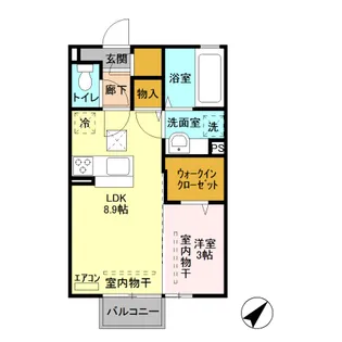 グランツ A【1階】の間取り