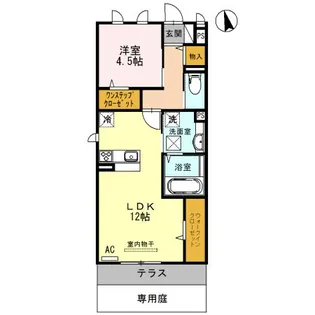 コンフォール浅香【1階】の間取り