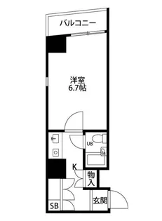 アオキビル第28【4階】の間取り