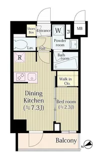 アジールコート桜上水【4階】の間取り