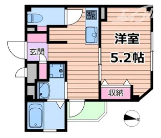 ミックコート東三国【4階】の間取り