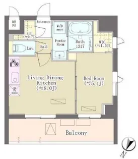 パークレジデンス三軒茶屋【3階】の間取り