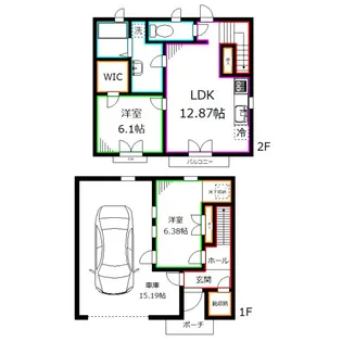 東京都小平市仲町【一戸建】の間取り