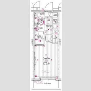 ガーラ・リバーサイド横濱南【6階】の間取り
