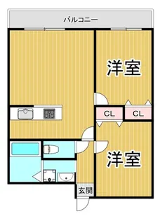 ソセイ末広【3階】の間取り
