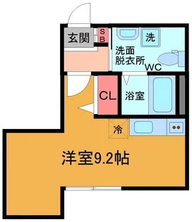 フルエスト市川【1階】の間取り