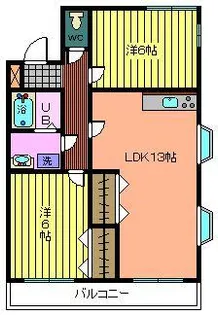 メゾンクレール(本町東)【2階】の間取り