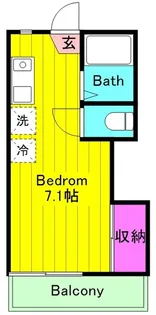 フォーブル向ヶ丘B棟【2階】の間取り