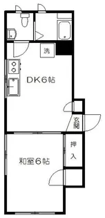 秋庭マンション【1階】の間取り