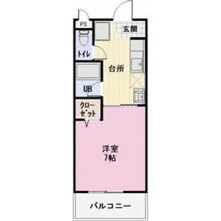 岐阜県中津川市手賀野【マンション】の間取り