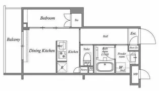 ACP Residence中延【1階】の間取り