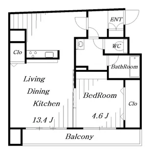MAJESTIC千葉みなと【6階】の間取り