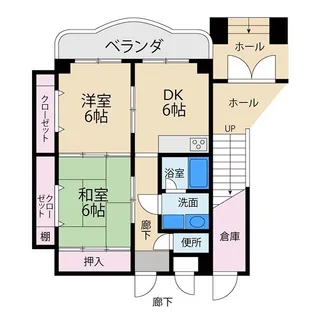 ニューハイツ岡山手【2階】の間取り