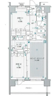 日神パレステージ曳舟【8階】の間取り